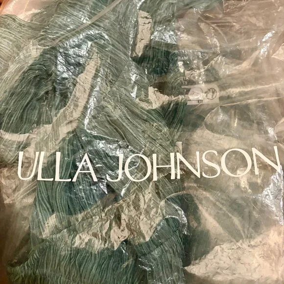 Ulla Johnson Freesia Maxi Gown in Kelp (Blue-Green) in Pristine Condition - Picture 5 of 9